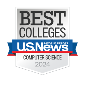 Badge that says Best Colleges U.S. News and World Report Computer Science 2024