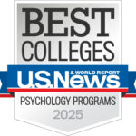 Badge that says Best Colleges U.S. News and World Report Psychology Programs  2025