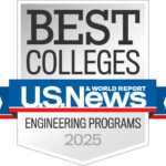 Badge that says Best Colleges U.S. News Engineering Programs 2025