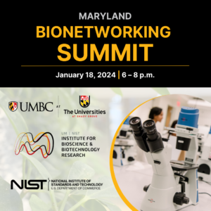 BioNetworking Summit graphic with microscope
