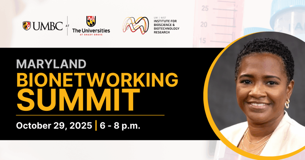 Bionetworking summit graphic with image of Annica Wayman